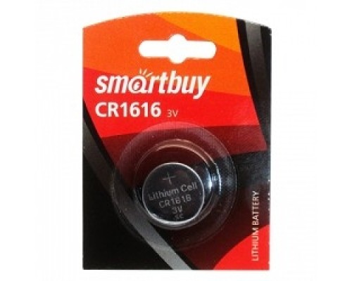 [Батарейки ] Smartbuy CR1616/1B (12/720) (SBBL-1616-1B) (1 шт. в уп-ке)