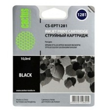Cactus T1281 Картридж для EPSON Stylus S22/SX125/SX130/SX420W/Office BX305F черный, 10мл 