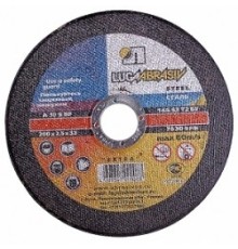 ЛУГА (3612-125-1.6) Круг отрезной абразивный по металлу для УШМ, 125х1,6х22,2мм 