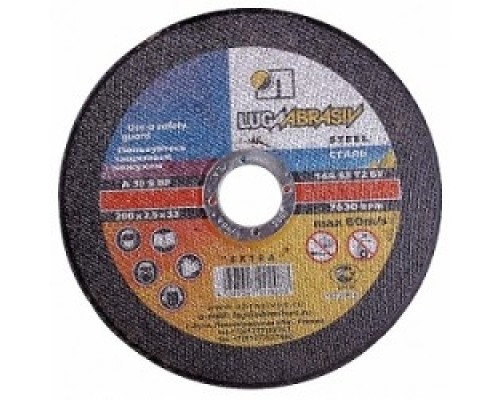 [ЛУГА] ЛУГА (3612-125-1.6) Круг отрезной абразивный по металлу для УШМ, 125х1,6х22,2мм 