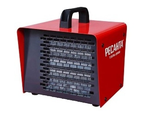 [Тепловые пушки] Ресанта ТЭПК-2000 [67/1/21] Тепловая электрическая пушка { 220В, 50Гц, керам.нагревательный элемент, Мощность 2 кВт, Номинальный ток 8,7А, 2 режима работы, Защита от перегрева }