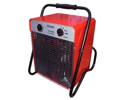 [Тепловые пушки] Ресанта ТЭП-9000 [67/1/4] Тепловая электрическая пушка { квадратная, 380В, вентилятор/4500/9000 Вт, 12,1 кг }