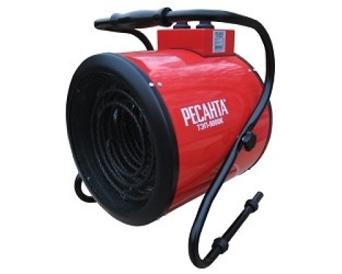 [Тепловые пушки] Ресанта ТЭП-9000К [67/1/6] Тепловая электрическая пушка { круглая, 380В, вентилятор/4500/9000 Вт, 12,1 кг }