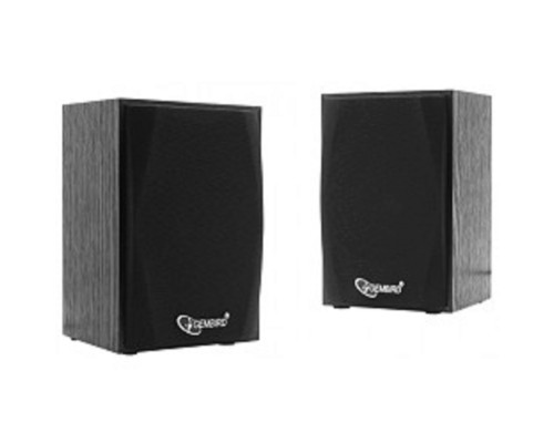 [Колонки] Акустич. система 2.0 Gembird SPK-201 {МДФ, черный ,2х2,5 Вт,USB-питание}