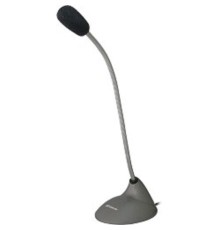 Defender MIC-111 Микрофон компьютерный, серый, кабель 1,5 м [64111]