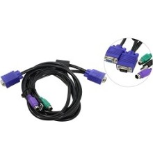 ProCase [CE0300] Кабель 3.0м PS/2 + USB для KVM переключателей Procase  серии Е 