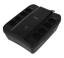 PowerCom Spider SPD-650N ИБП {OffLine, 650VA/390W, Tower, 8xEURO: 4 с резервным питанием, 4 с фильтрацией} (332714)