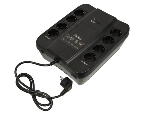 [ИБП] PowerCom Spider SPD-850N ИБП {OffLine, 850VA/510W, Tower, 8xEURO: 4 с резервным питанием, 4 с фильтрацией} (332715)
