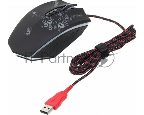 Мышь A4Tech Bloody A6 Blazing black Laser (4000dpi) USB Gaming (8but)