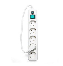 Гарнизон Сетевой фильтр EHLW-4 0,5 м 5 розеток белый 