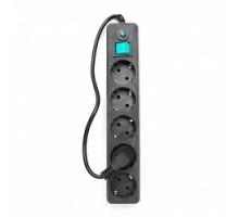 Гарнизон Сетевой фильтр EHLB-4 0,5 м 5 розеток черный