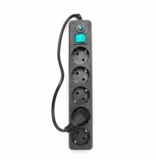 Гарнизон Сетевой фильтр EHLB-4 0,5 м 5 розеток черный