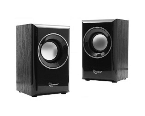 [Колонки] Акустич. система 2.0 Gembird SPK-204 {МДФ, черный ,2х3  Вт,USB-питание}