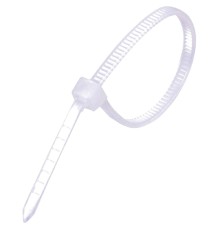 Exegate EX253855RUS Стяжка нейлоновая, неоткрывающаяся. Exegate <CV-300W>, 300мм, упак. 100шт White