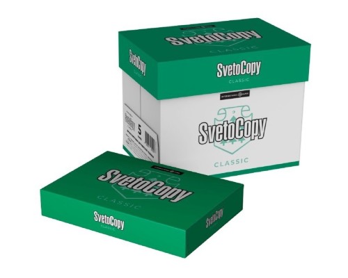 [бумага] Бумага офисная SVETOCOPY 96% А4 80г/м 146% 500л (отпускается коробками по 5 пачек в коробке)