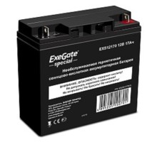 Exegate ES255177RUS Аккумуляторная батарея DTM 1217 (12V 17Ah, клеммы F3 (болт М5 с гайкой))