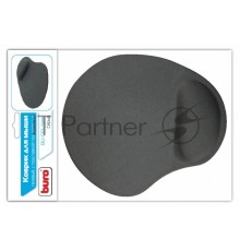 Коврик для мыши гелевый BU-GEL/grey, серый, 230х205х25, BURO