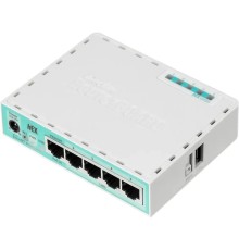 MikroTik RB750Gr3 hEX Маршрутизатор гигабитный высокопроизводительный Ethernet with power supply and case 5 port 10/100/1000