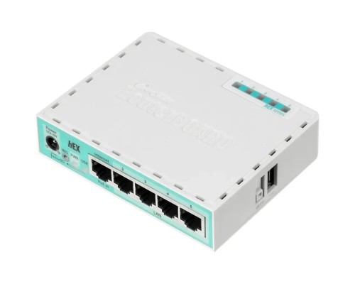 [Сетевое оборудование] MikroTik RB750Gr3 hEX Маршрутизатор гигабитный высокопроизводительный Ethernet with power supply and case 5 port 10/100/1000