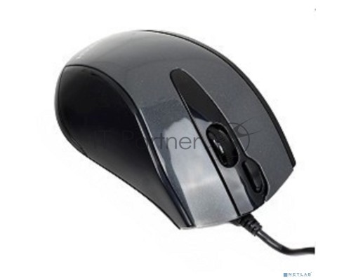 Мышь проводная A4Tech N-500F серый глянец/черный, 1200 dpi, USB, кнопки - 4