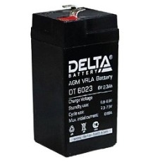 Delta DT 6023  (2,3 А\ч, 6В) свинцово- кислотный аккумулятор  