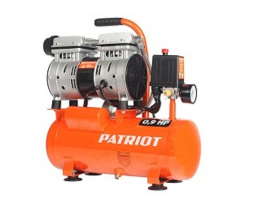 [Компрессоры, Пневматическое оборудование] PATRIOT WO 10-120 Компрессор [525306370] {Безмасляный; Мощн.: 0,65 кВт; Напр.230В.Об. дв.: 2850 об/мин; Производ.: 120 л/мин; Объем ресивера: 10 л; Давление: 8 бар}