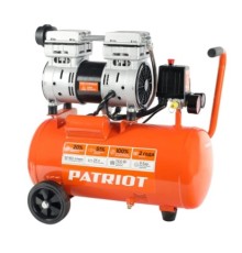 PATRIOT WO 24-160 Компрессор [525306375] {Безмасляный; Мощн. 1,1 кВт; Напр. 230В Об. двиг.: 2850 об/мин; Производительность: 160 л/мин; Объем ресивера: 24 л; Давление: 8 бар}