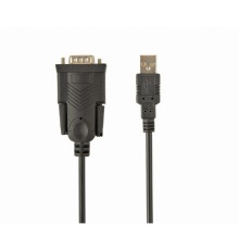 Gembird Конвертер USB->SERIAL UAS-DB9M-02 AM/DB9M, 1,5 м, PL2303TA, WinXP-Win8, черный, пакет