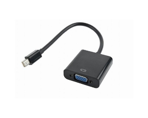 [переходник] Cablexpert Переходник miniDisplayPort - VGA, 20M/15F, длина 10см, черный, пакет (A-mDPM-VGAF-02)