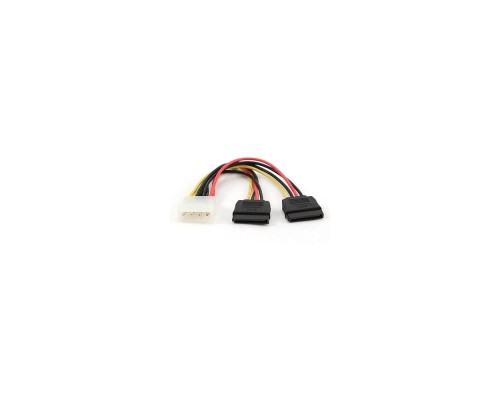 [кабели] Cablexpert Кабель питания SATA CC-SATA-PSY-0.3M, 30см, molex 4pin/2x sata15pin, на 2 устр., пакет