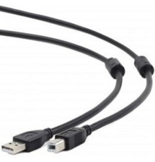 Cablexpert Кабель USB 2.0 Pro CCF2-USB2-AMBM-6, AM/BM, 1.8м, экран, 2феррит.кольца, черный, пакет