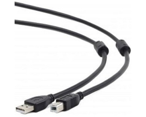 [кабели] Cablexpert Кабель USB 2.0 Pro CCF2-USB2-AMBM-6, AM/BM, 1.8м, экран, 2феррит.кольца, черный, пакет