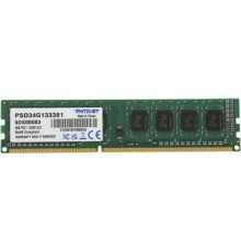 Patriot DDR3 DIMM 4GB (PC3-10600) 1333MHz PSD34G133381
