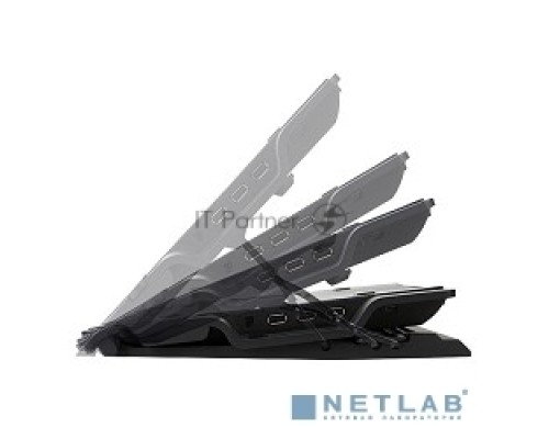 Теплоотводящая подставка Zalman ZM-NS2000 для ноутбуков 17“, размеры: 375 x 275 x 26.7 ~ 51.3 mm, интерфейс: USB2.0 x 3, USB Input x 1, вентилятор 200мм