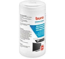 Салфетки для экранов мониторов/плазменных/ЖК телевизоров/ноутбуков BURO BU-All_screen туба 100 шт влажных [379608]