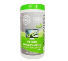 CACTUS Салфетки CS-T1001E для экранов и оптики туба 100шт влажных