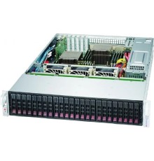 Supermicro CSE-216BE1C-R920LPB Корпус/ 2U, E-ATX 13.68''x13'', 24x2.5'' hot-swap SAS3 with SES3 single expander with SFF8643 connectors, 4xFH+3xLP, 7xLP, 437x89x630mm, redundant 920W Gold 