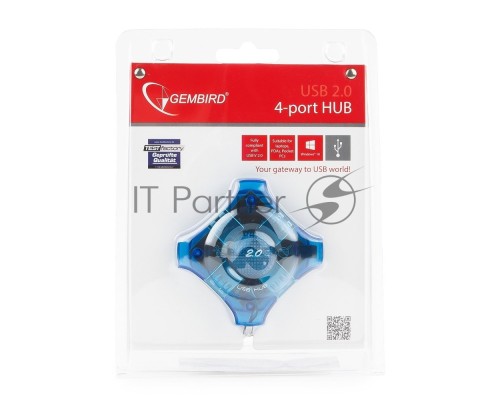 Контроллер GEMBIRD  HUB USB2.0 4-port UHB-C224