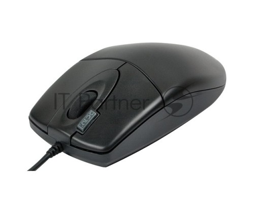 Мышь проводная A4Tech OP-620D черный, 1000 dpi, USB, кнопки - 4