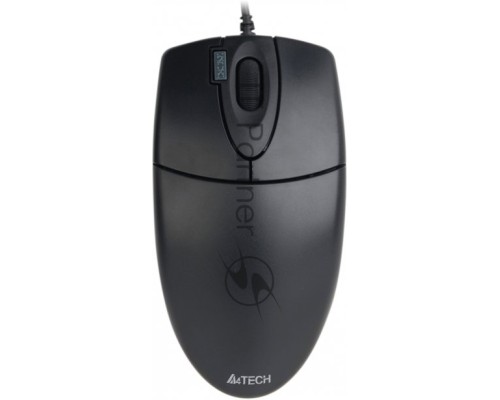 Мышь проводная A4Tech OP-620D черный, 1000 dpi, USB, кнопки - 4