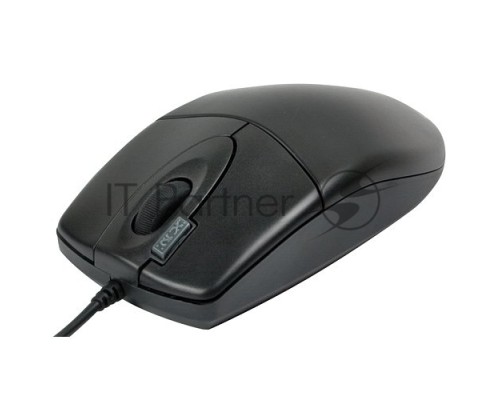 Мышь проводная A4Tech OP-620D черный, 1000 dpi, USB, кнопки - 4