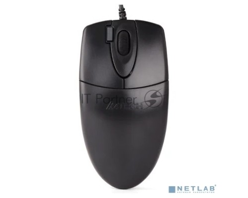 Мышь проводная A4Tech OP-620D черный, 1000 dpi, USB, кнопки - 4