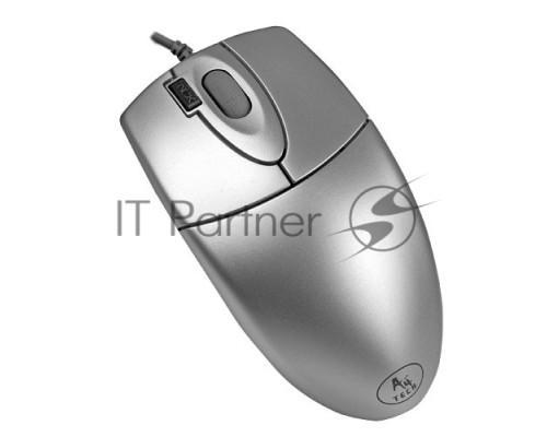 Мышь проводная A4Tech OP-620D серебряный, 1000 dpi, USB, кнопки - 4