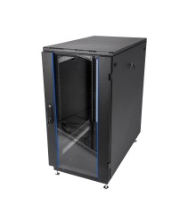 ЦМО Шкаф телекоммуникационный напольный 22U (600x600) дверь стекло, цвет чёрный (ШТК-М-22.6.6-1ААА-9005) (2 места)