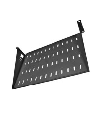 ЦМО Полка перфорированная консольная 2U, глубина 300 мм,цвет черный (МС-30-9005)