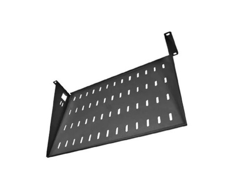 [Аксессуар] ЦМО Полка перфорированная консольная 2U, глубина 300 мм,цвет черный (МС-30-9005)