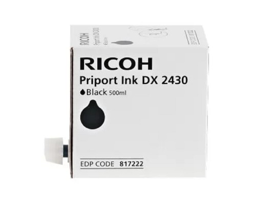 [Расходные материалы] Ricoh Краска тип 2430, Black {DX2330/2430 (1х500мл) (817222)