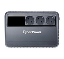 ИБП CyberPower BU600E {Line-Interactive, 600VA/360W (3 EURO), 12В/5 Ач х 1}