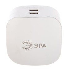 ЭРА Б0015243 Разветвитель электрический SP-3e-USB-2A на 3 розетки + 2 USB с заземлением со шторками 16А белый