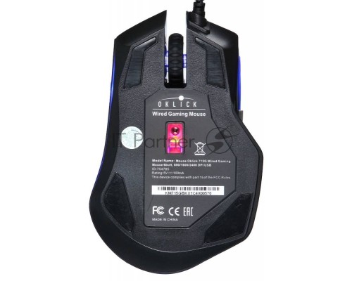 Мышь Oklick 715G Wired Gaming Mouse 6butt, 800/1200/1600 DPI USB